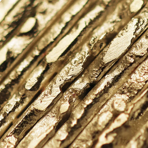Chronolite sculptural jewellery collection texture in molten 18k gold