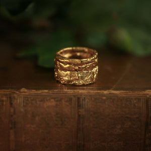 LIQUID AURUM WIDE RING