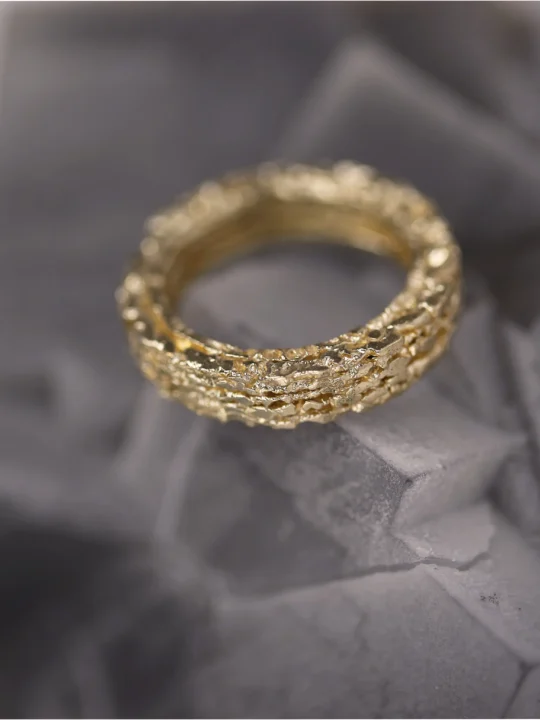 XYZ Signature Statement Signet Ring Hand-carved in 18k Gold